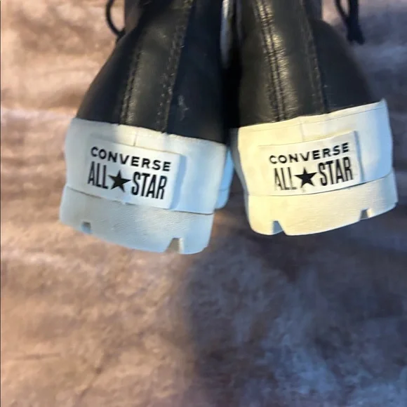 Converse All Star Women’s Size 9 Lugged Heel Leather Rare Shoes Good Condition! - Picture 8 of 11